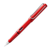 lamy 016 safari red mustetäytekynä
